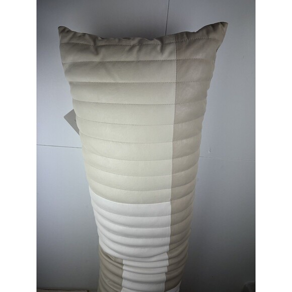 Hotel Collection Brushwork 14" x 48" Faux Leather Decorative Pillow - Picture 6 of 16